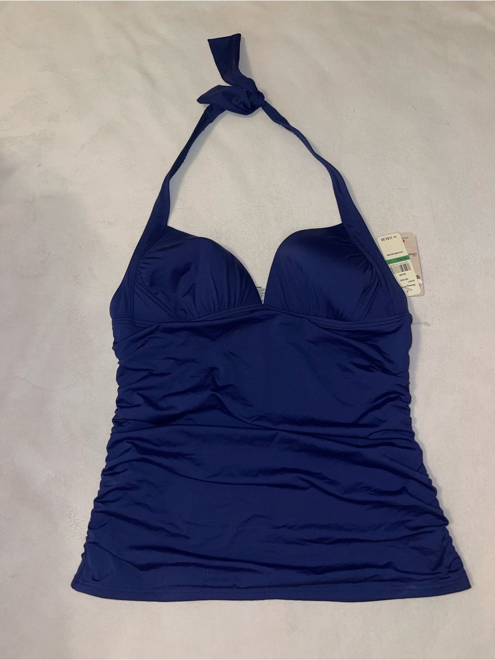 Tommy Bahama Navy Blue Halter Tankini Top